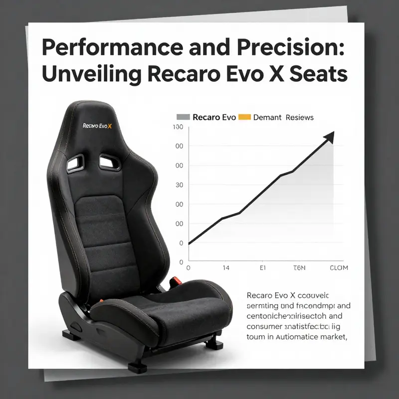 The Recaro Evo X seat design showcasing premium craftsmanship and high-performance materials.