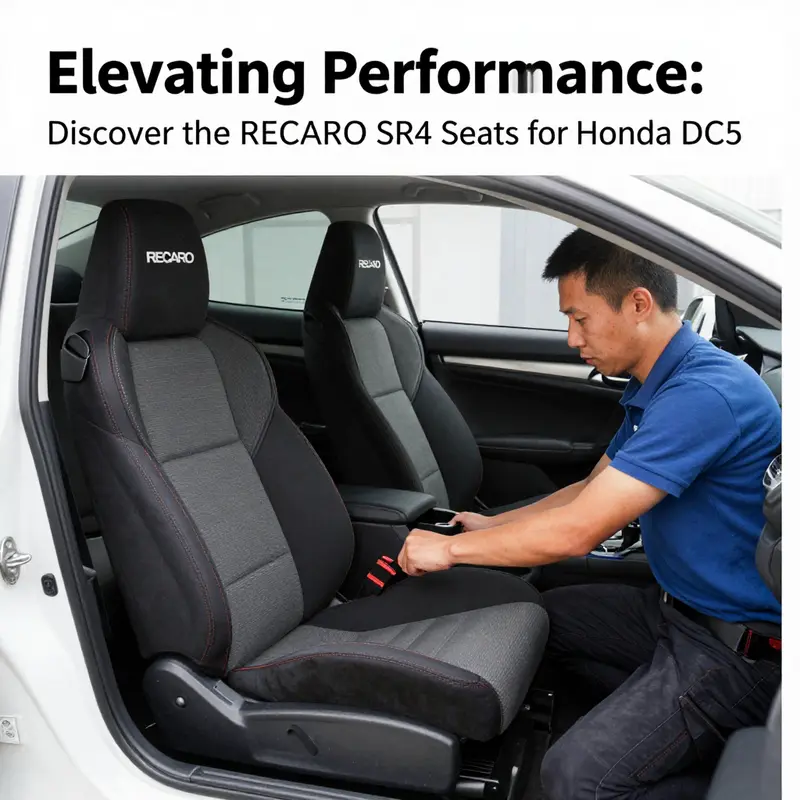 The RECARO SR4 seat showcasing its performance-oriented features in the Honda Civic DC5.