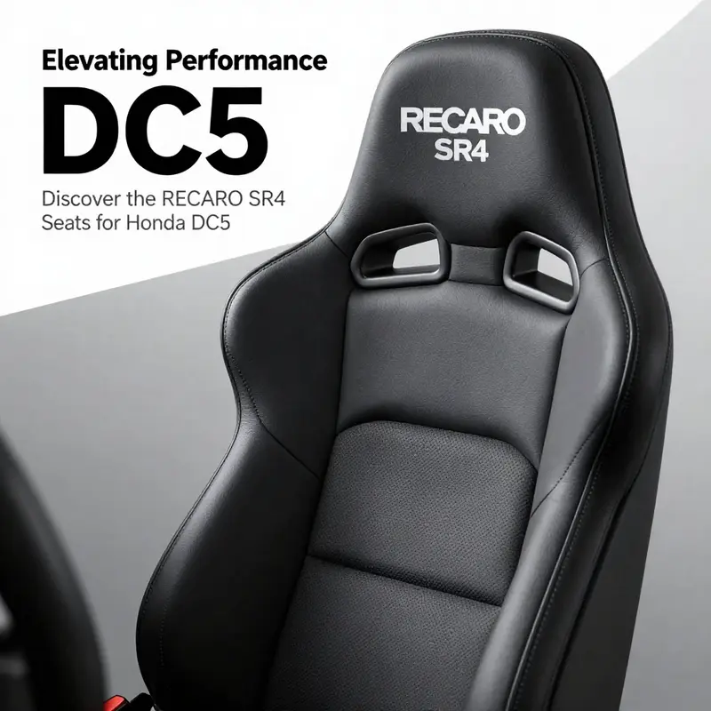 The RECARO SR4 seat showcasing its performance-oriented features in the Honda Civic DC5.