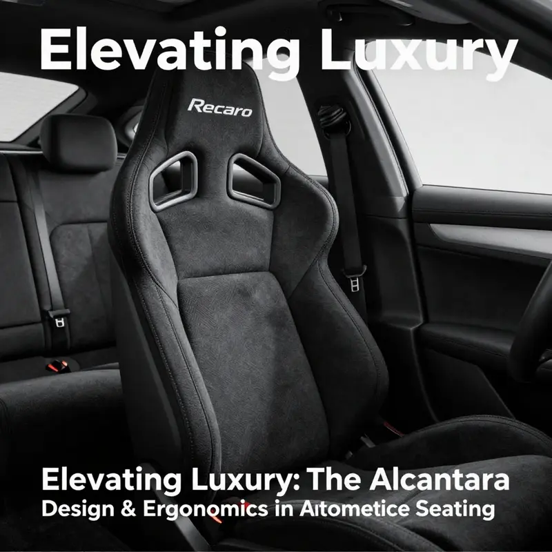 Close-up view of Alcantara undergoing material testing, highlighting its unique texture and superior quality.