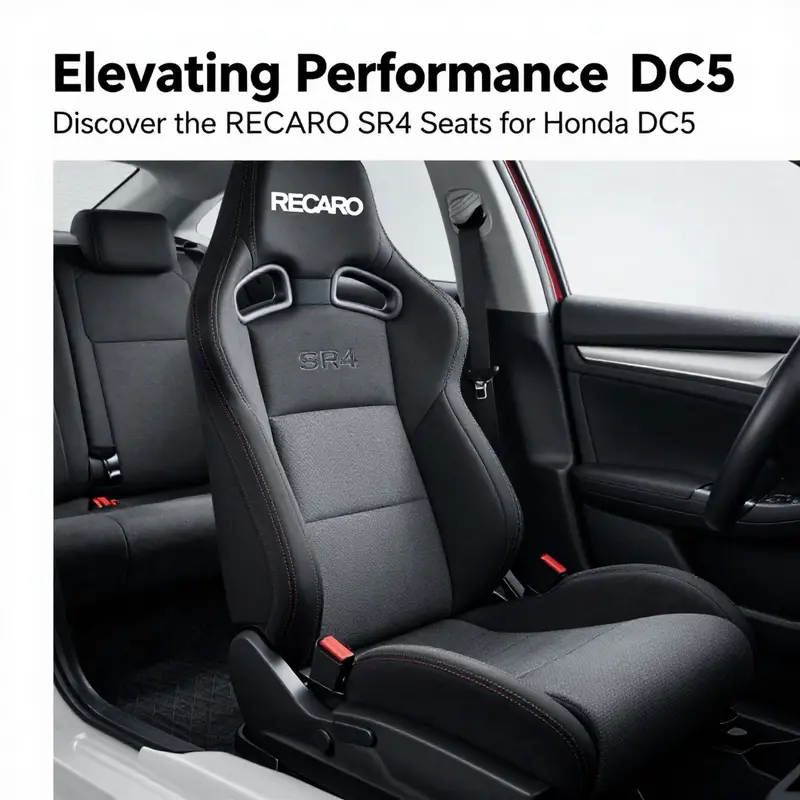 The RECARO SR4 seat showcasing its performance-oriented features in the Honda Civic DC5.