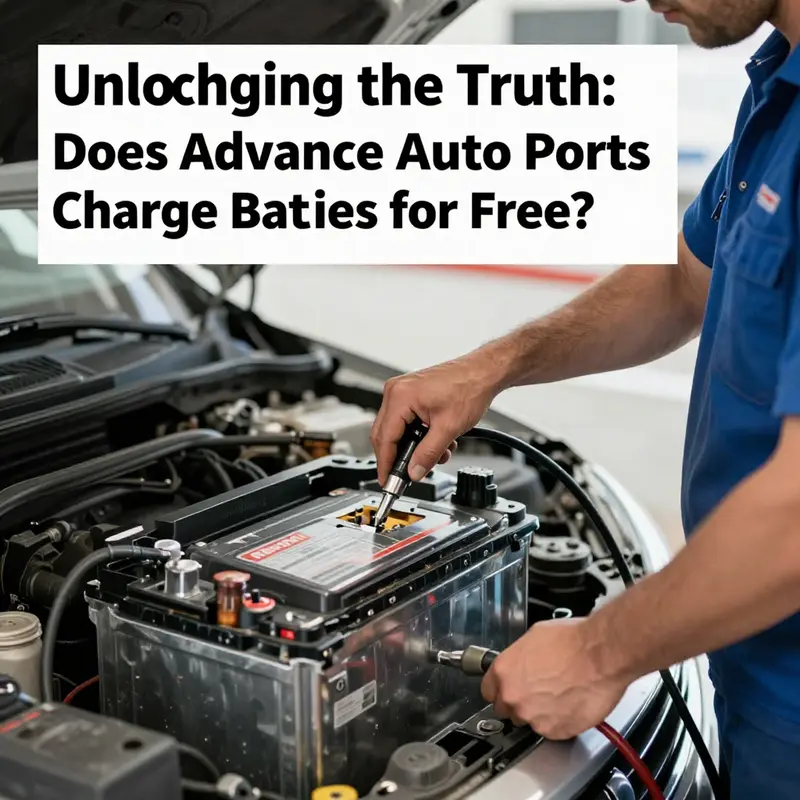 A technician conducting free battery testing, highlighting the customer service focus at Advance Auto Parts.