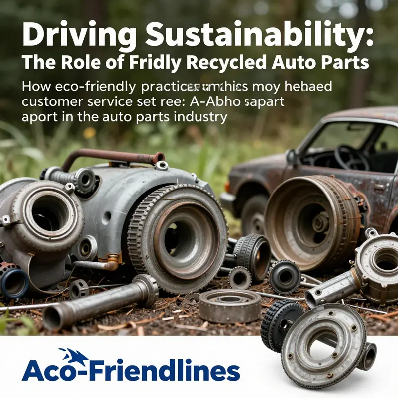 Cover image featuring a variety of recycled auto parts set in a natural environment.