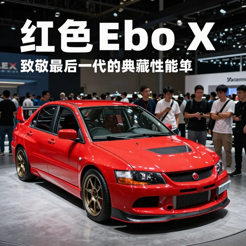 红色 Evo X,限量版的典范,镶嵌于壮丽自然中,体现其独特的收藏价值。