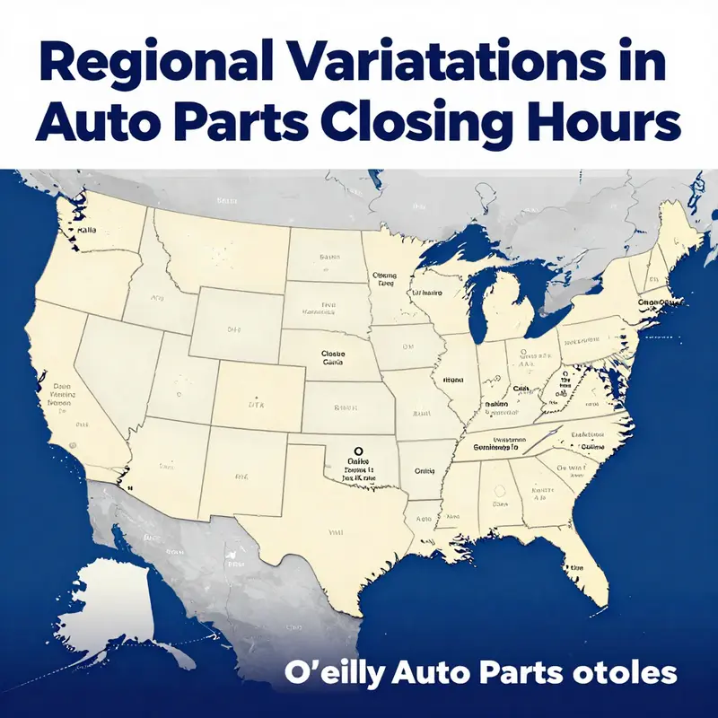 A view of O’Reilly Auto Parts, illustrating the retail environment at closing time.