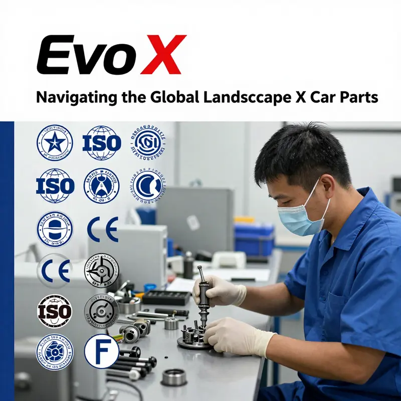 Visual representation of the global supply chain dynamics of Evo X car parts.