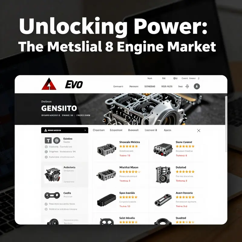 A selection of Mitsubishi Evo 8 engine components available for sale, showcasing quality and variety.