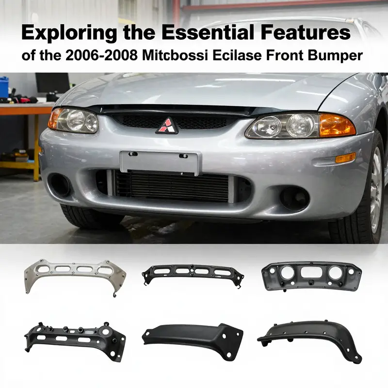 A variety of front bumpers compatible with the Mitsubishi Eclipse models, emphasizing the choice available for customers.