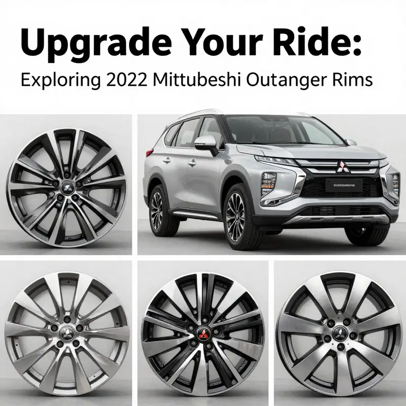 Various rim designs available for the 2022 Mitsubishi Outlander.