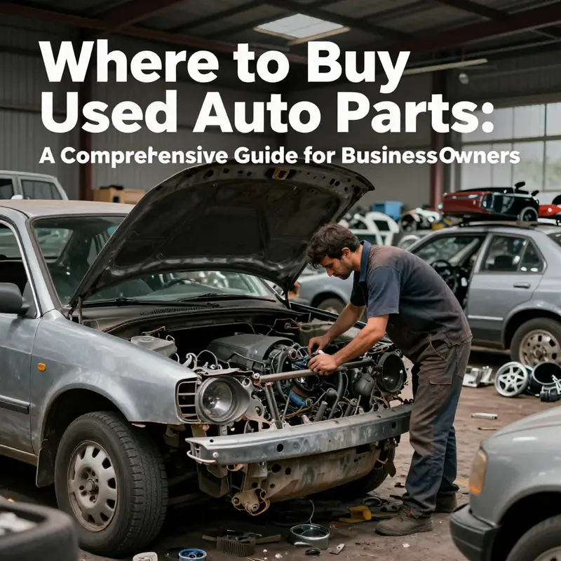 A vibrant auto parts market where business owners can find reliable used parts.