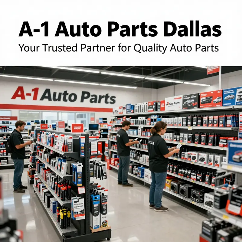 A nostalgic glimpse of A-1 Auto Parts in its early years, reflecting its long-standing presence in the community.