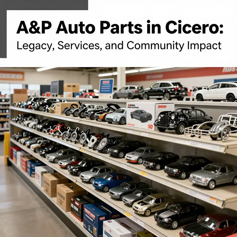 A nostalgic view of A&P Auto Parts in the early days, showcasing its humble beginnings.