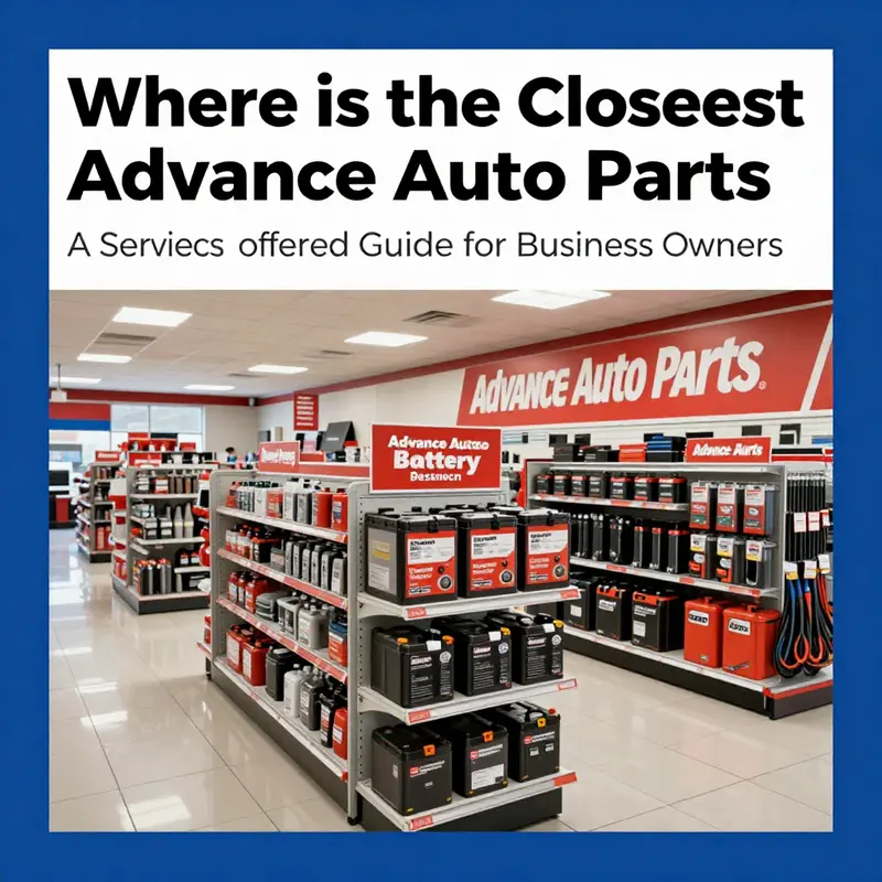 Screenshot of Advance Auto Parts Store Locator for easy access to the nearest location.