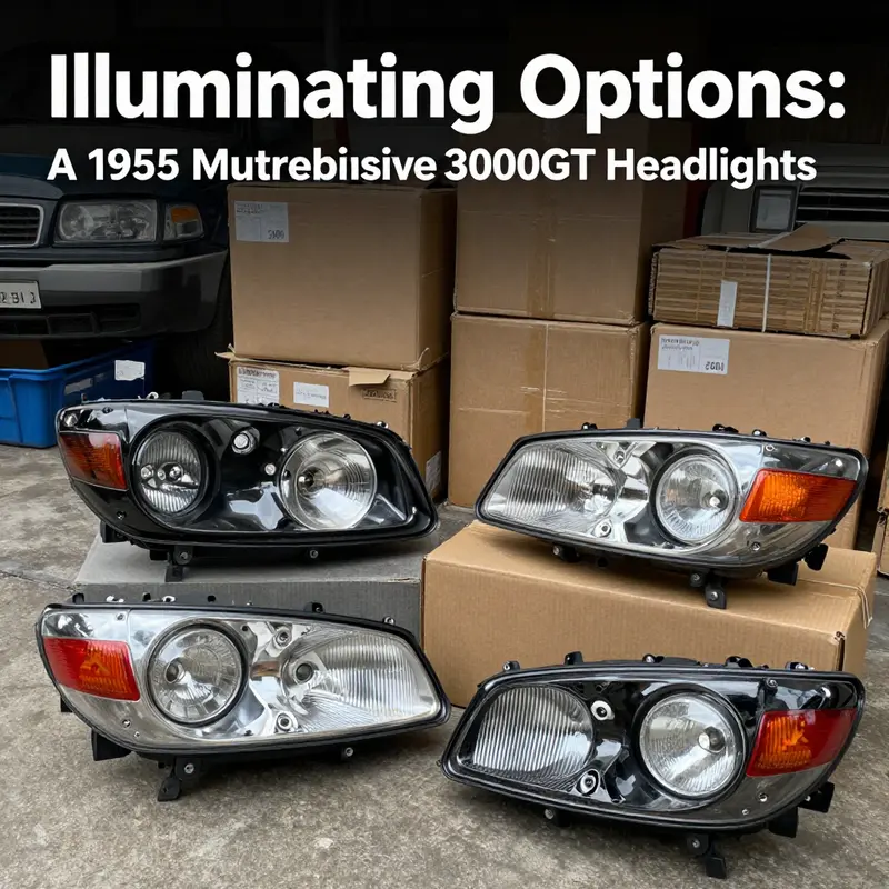 A range of stylish aftermarket headlight options for the 1995 Mitsubishi 3000GT.