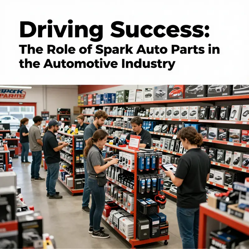 A vibrant retail store highlighting the essential role of Spark Auto Parts in providing diverse automotive components.