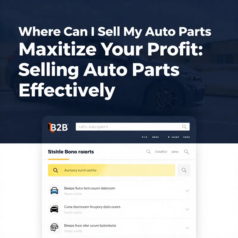 Diverse online marketplaces for selling auto parts.