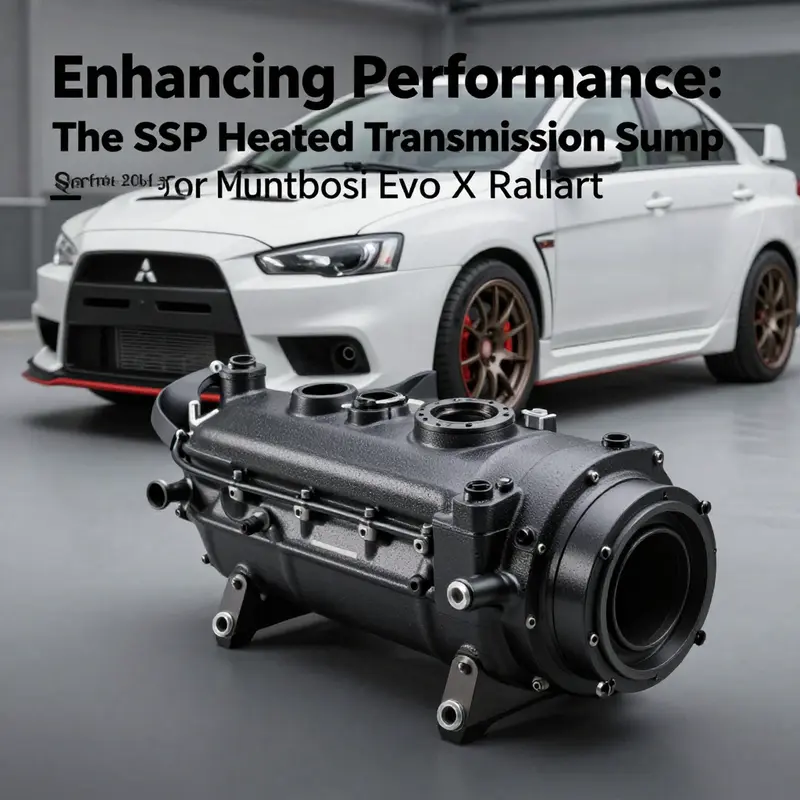 SSP Performance SST Heated Transmission Sump designed for Mitsubishi Evo X Ralliart.