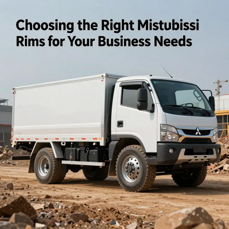 A display of different Mitsubishi rim types highlighting their respective features.