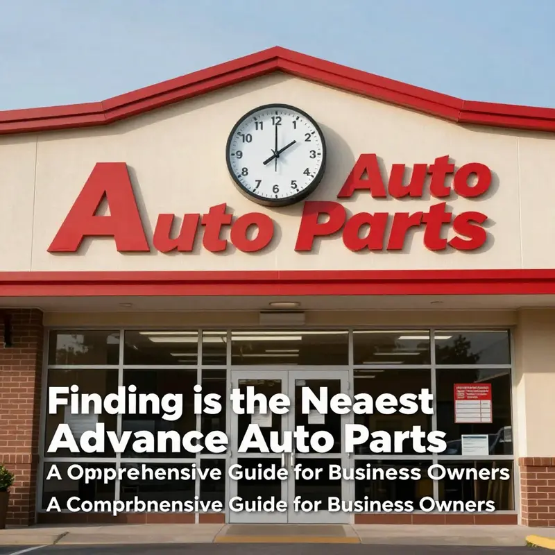 Screenshot of Advance Auto Parts Store Locator for easy access to the nearest location.