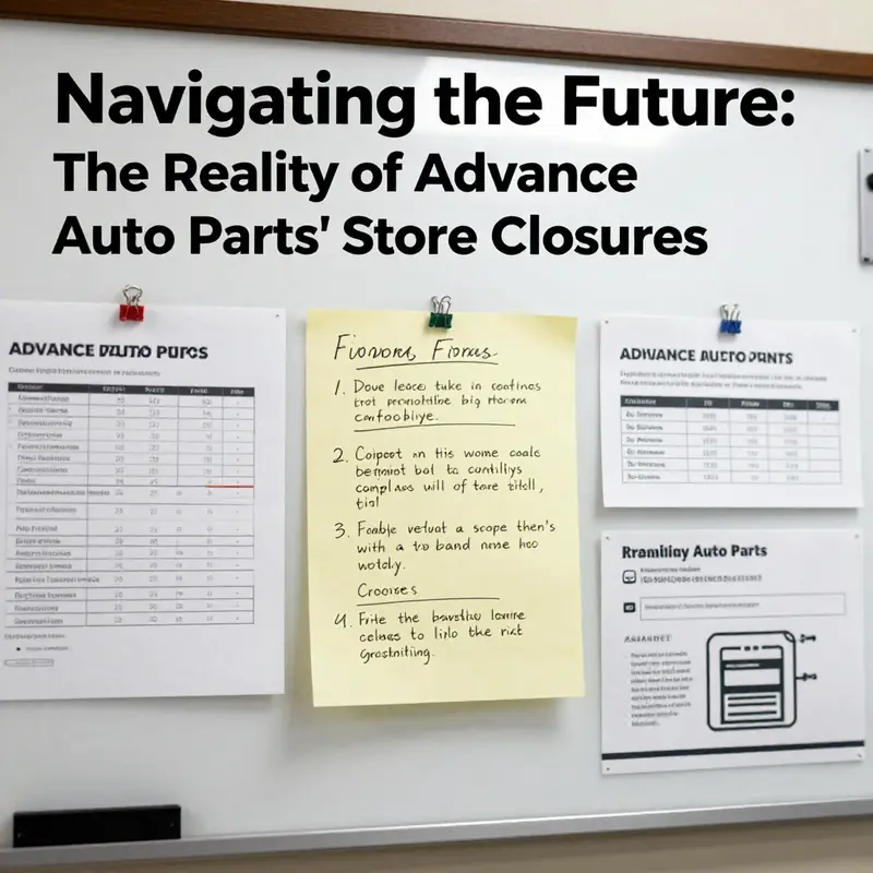 Visualizing the strategic planning behind Advance Auto Parts store closures.