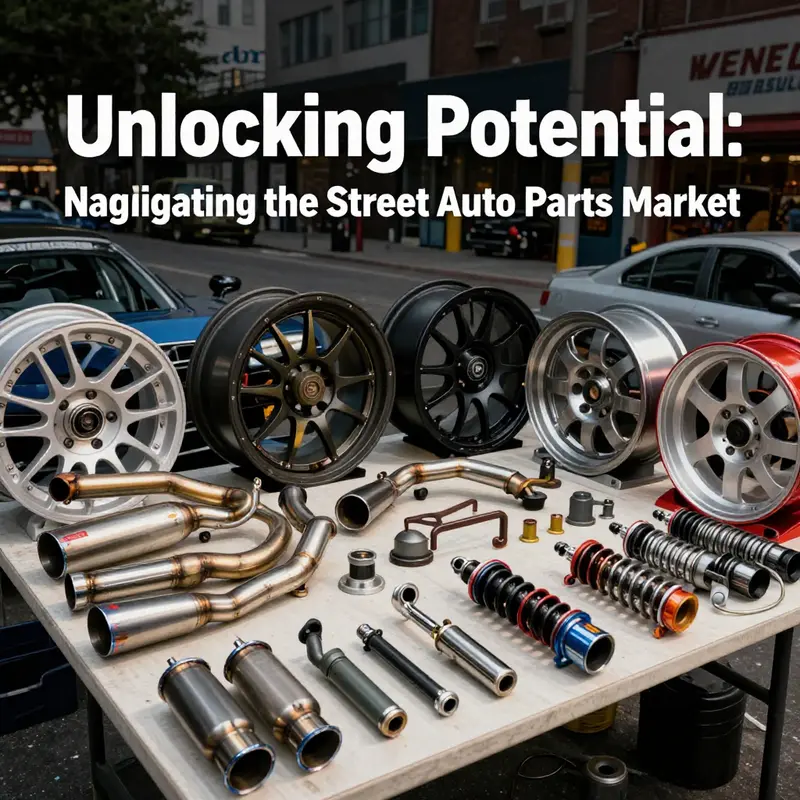 A variety of street auto parts representing the vibrant market dynamics.