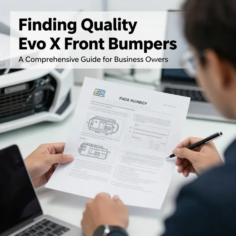 A thriving automotive manufacturing hub in Guangdong, showcasing the production of Evo X front bumpers.