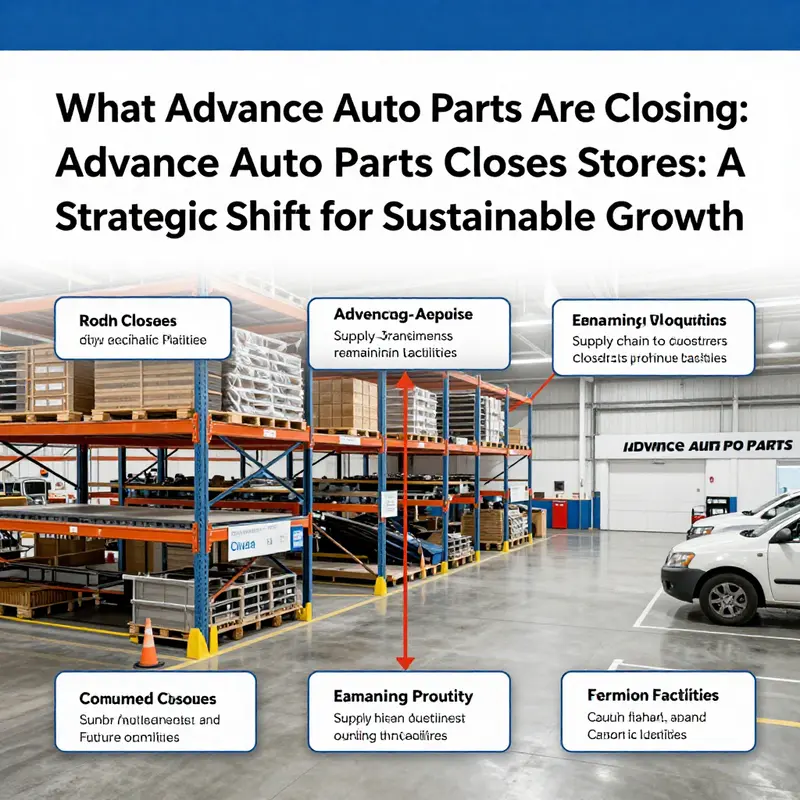 Map depicting the locations of Advance Auto Parts stores slated for closure, highlighting financial milestones post-restructure.