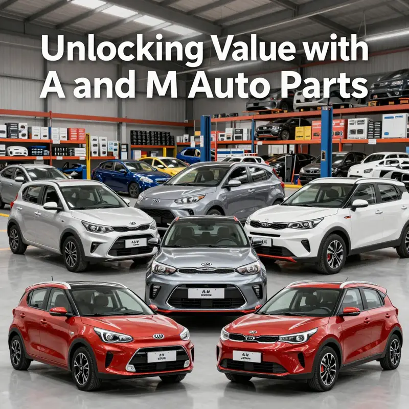 A selection of high-quality A and M auto parts, highlighting their commitment to durability and reliability.