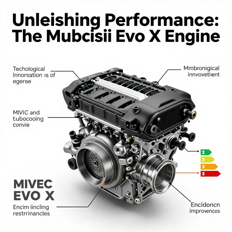 The high-performance 4B11T engine showcasing its advanced turbocharging features.