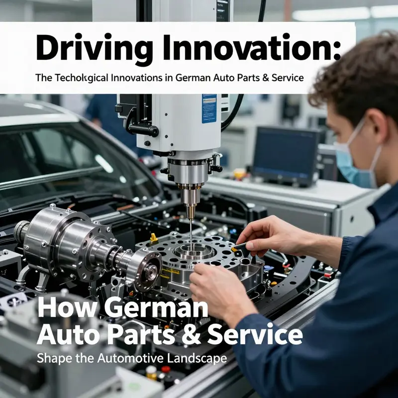 Engineers at a German auto manufacturing facility collaborating on innovative automotive components.