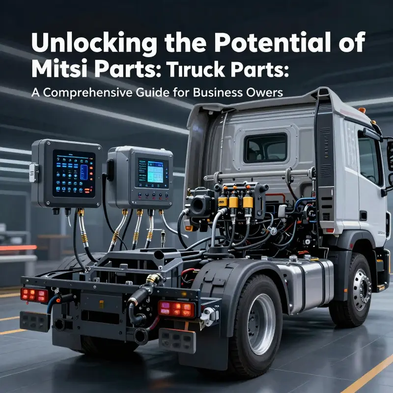 A visual overview of essential Mitsubishi truck components including key parts vital for maintenance.