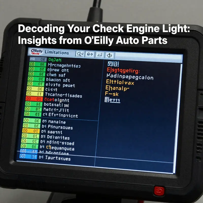 A technician performing a diagnostic scan to retrieve check engine light codes at O’Reilly Auto Parts.
