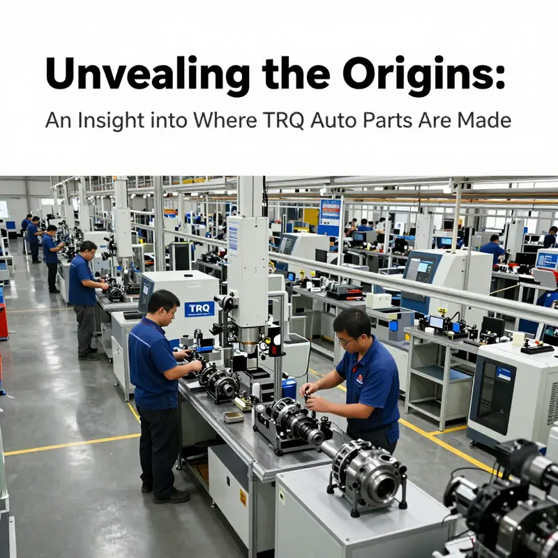 A vibrant look inside a TRQ Auto Parts manufacturing facility where precision and efficiency drive production.