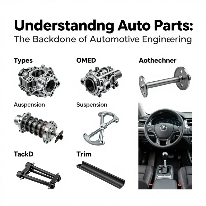 Diverse auto parts essential for vehicle functionality, showcasing their critical role in automotive engineering.
