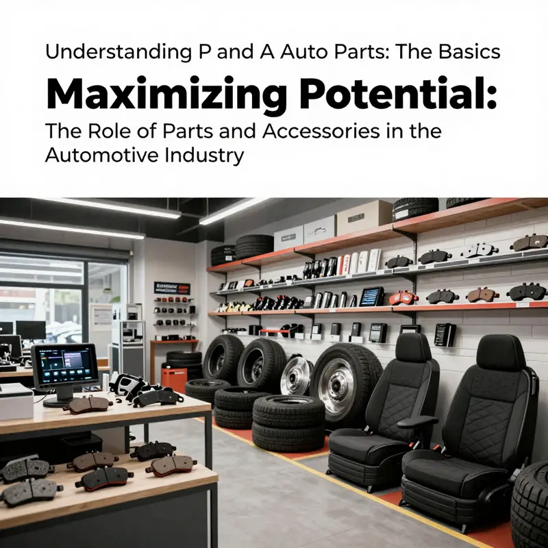 An overview of auto parts showcasing the diversity within the P & A category.