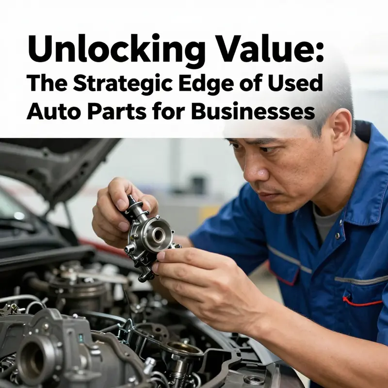 Comparison of costs highlighting the economic benefits of used auto parts.