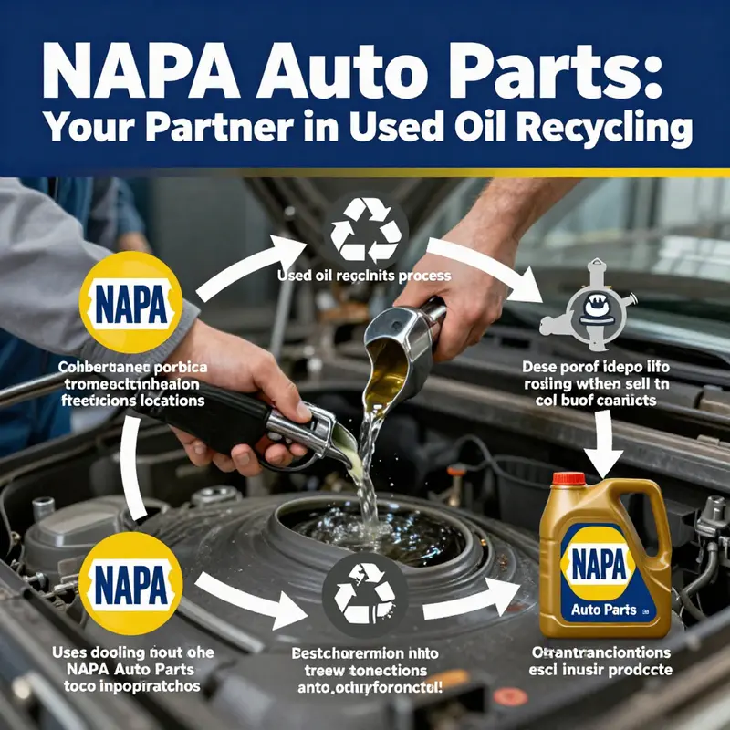 NAPA Auto Parts showcases its commitment to sustainability and recycling used oil.