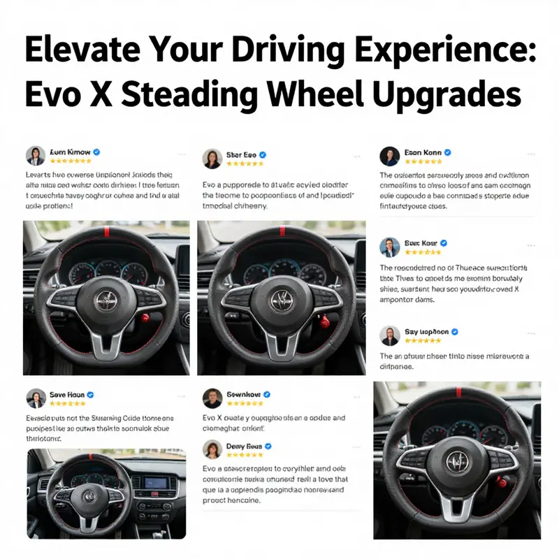 The Evo X steering wheel exemplifying premium leather craftsmanship for optimal grip and comfort.