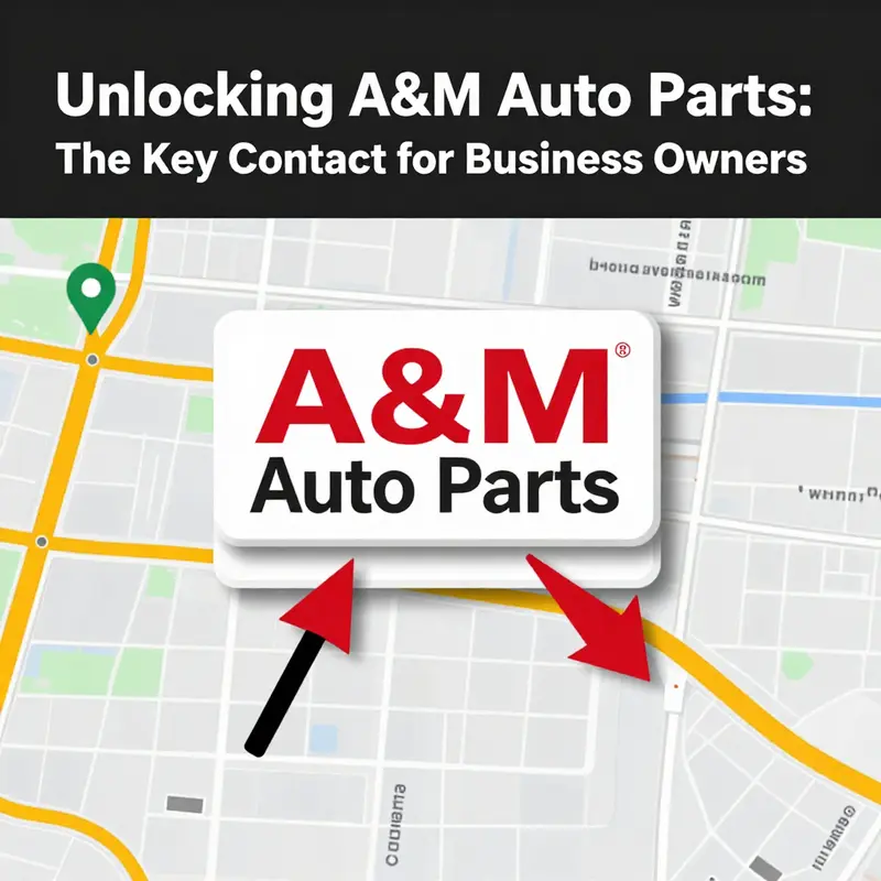 The exterior of A&M Auto Parts, illustrating the importance of having clear contact information for business inquiries.