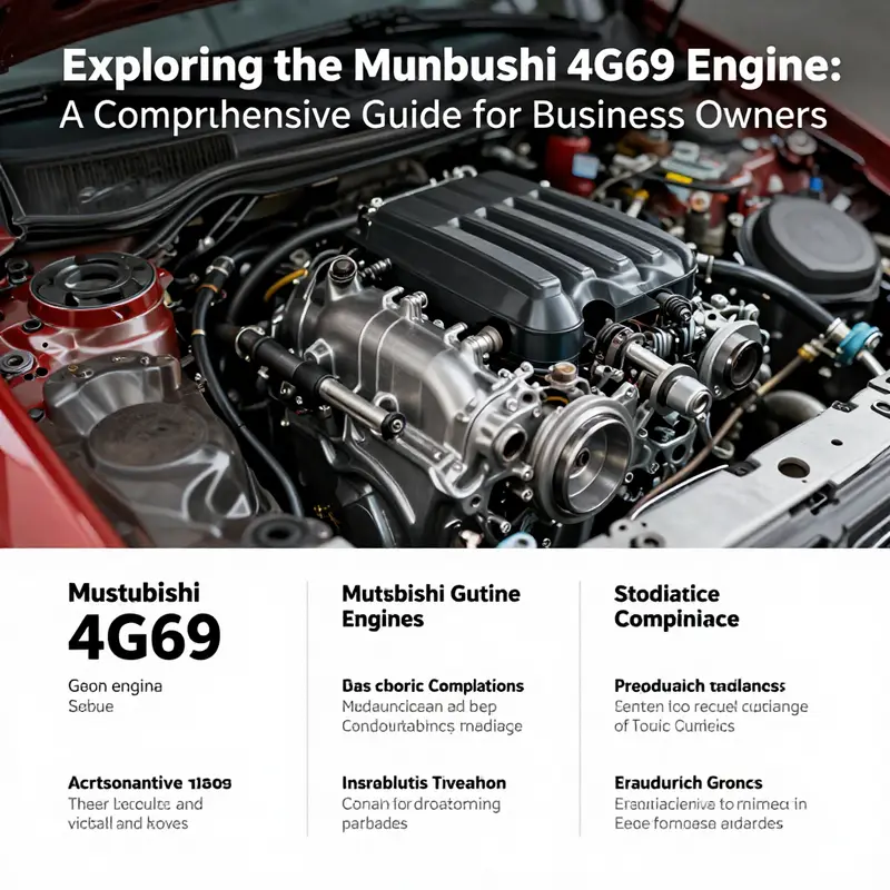 Detailed view highlighting the key specifications of the Mitsubishi 4G69 engine.
