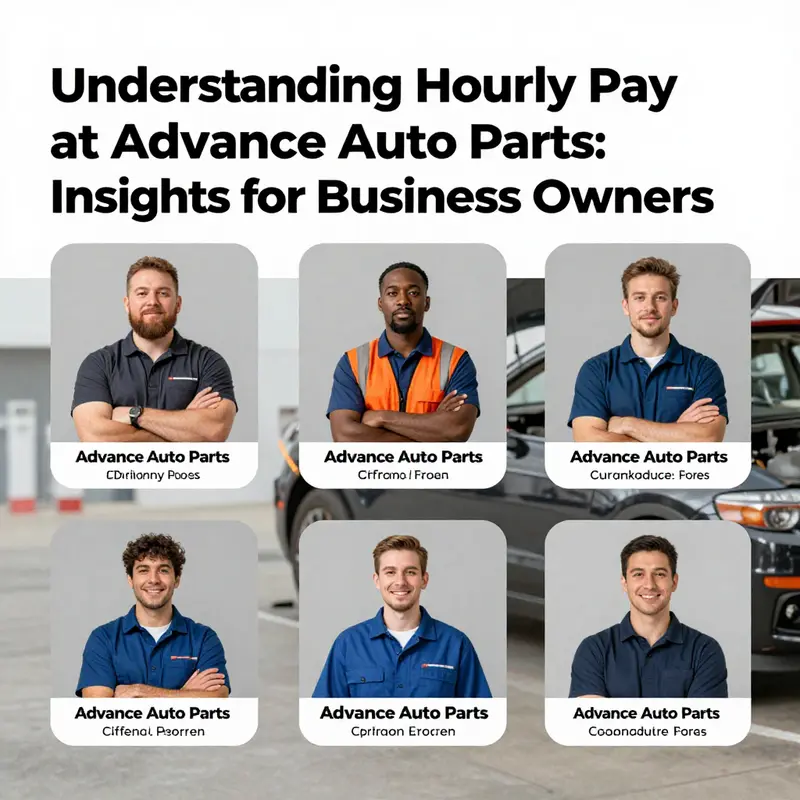A visual breakdown of hourly wages at Advance Auto Parts across different job roles.