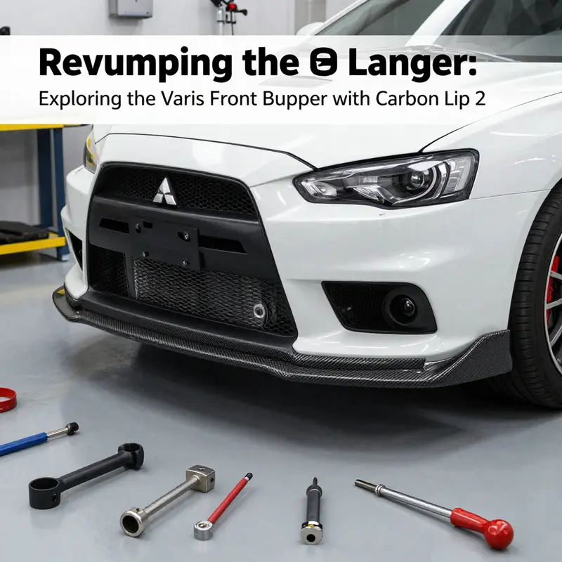 The striking design of the Varis front bumper with carbon lip enhances both aesthetics and performance.