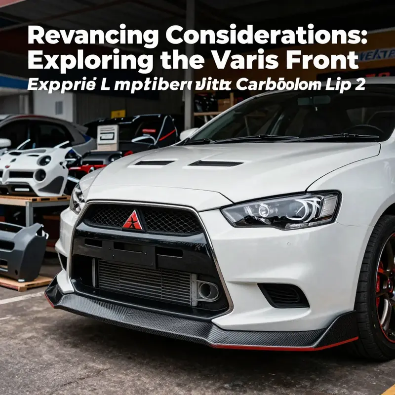 The striking design of the Varis front bumper with carbon lip enhances both aesthetics and performance.