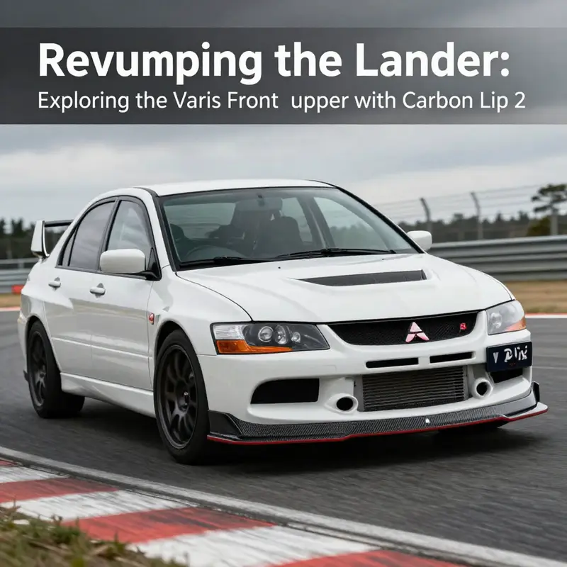 The striking design of the Varis front bumper with carbon lip enhances both aesthetics and performance.