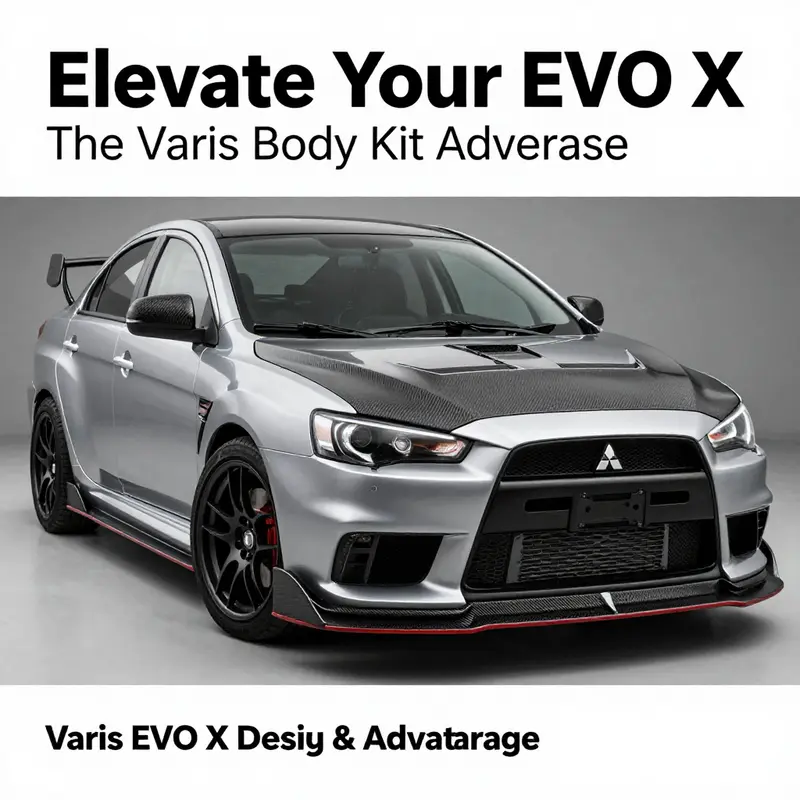 The Varis EVO X body kit features a dramatic design using high-strength materials.
