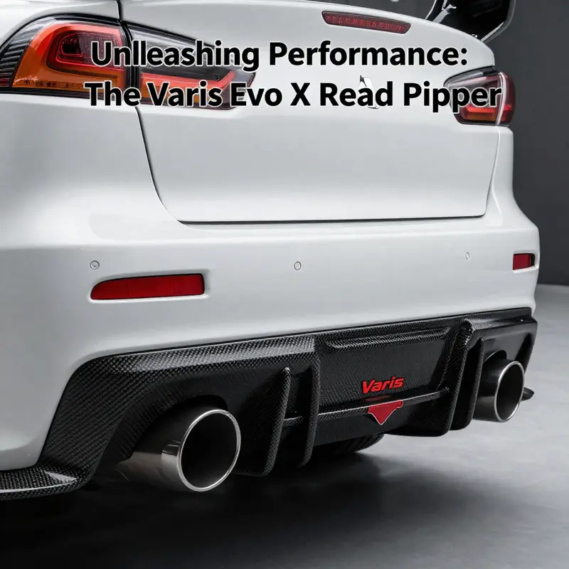 The sleek design of the Varis rear bumper combines aesthetics and functionality.