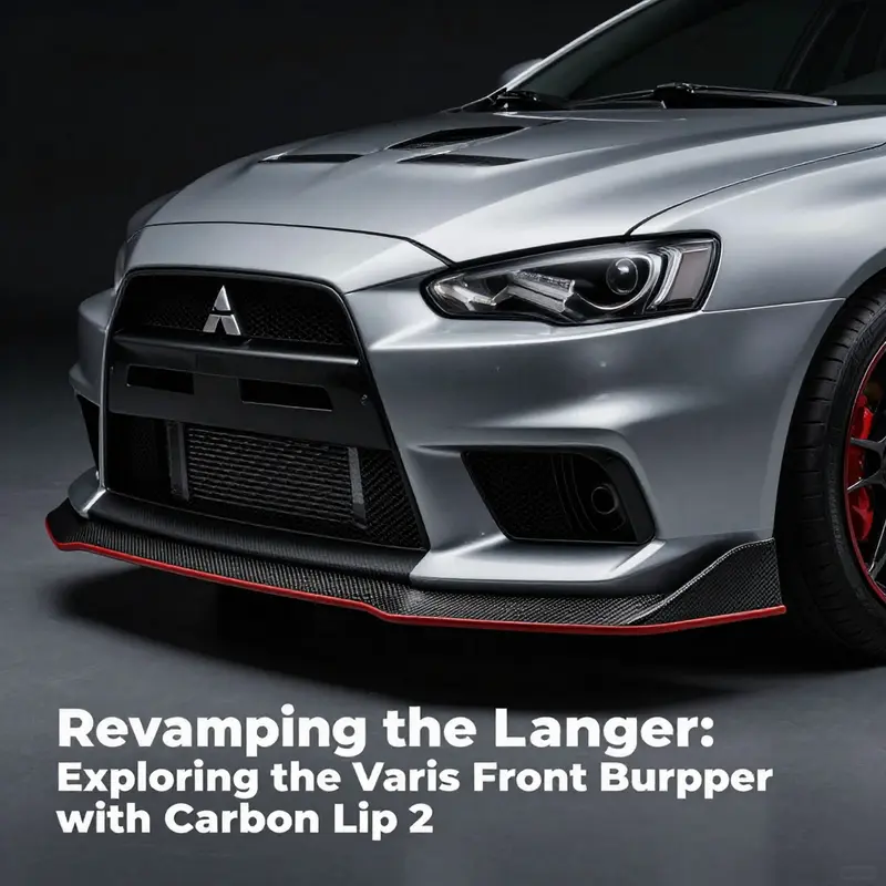 The striking design of the Varis front bumper with carbon lip enhances both aesthetics and performance.