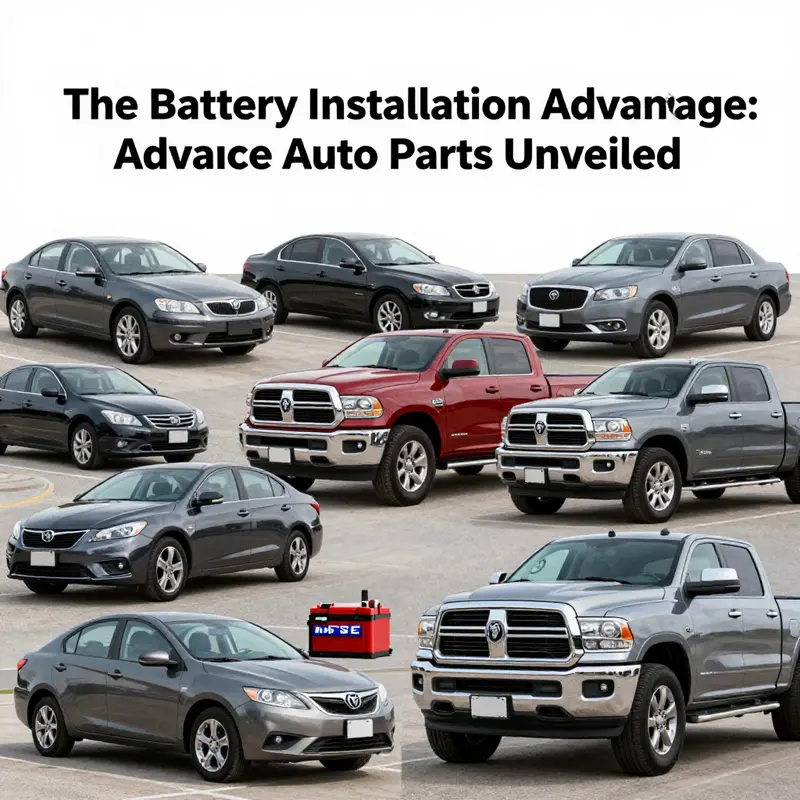 Professional battery installation service at Advance Auto Parts.