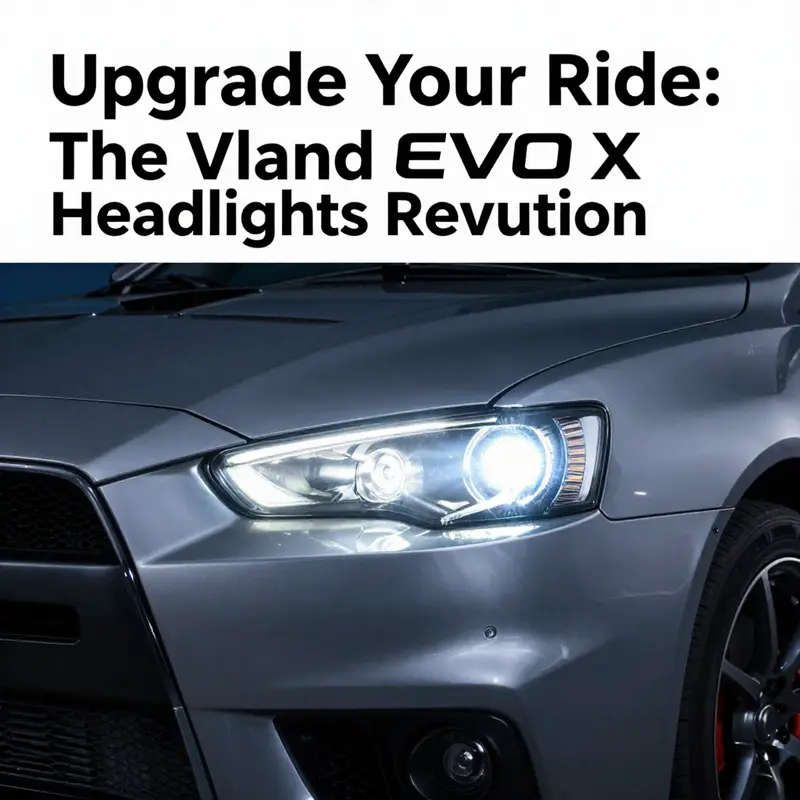 The Vland EVO X headlights designed for improved aesthetics and functionality.