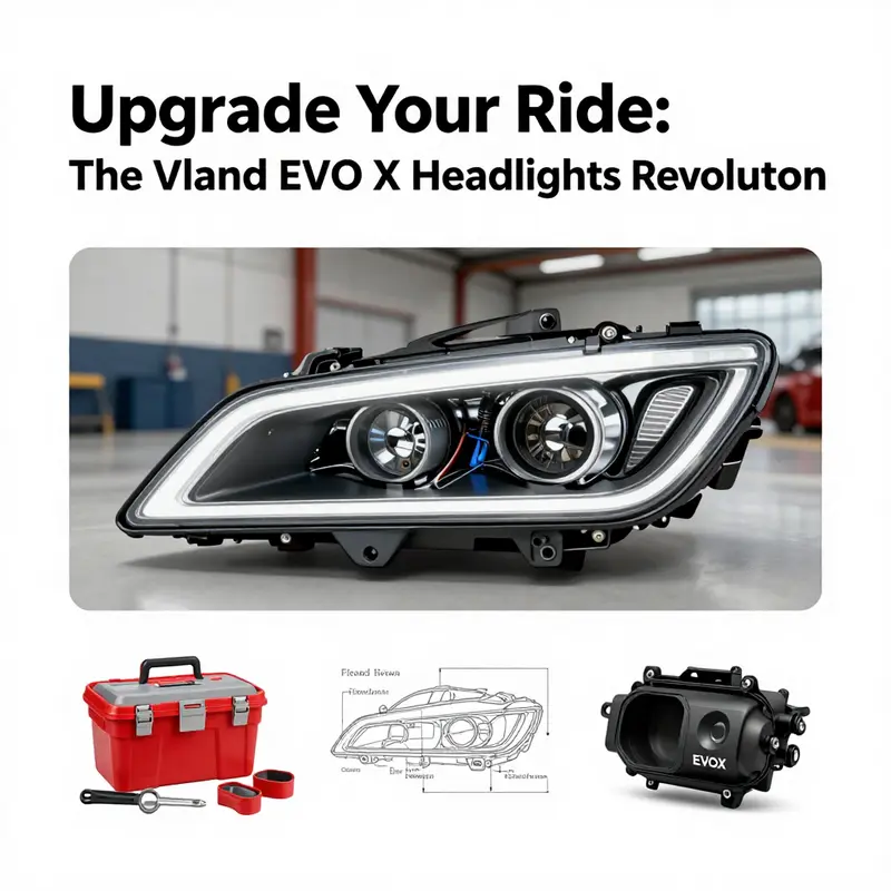 The Vland EVO X headlights designed for improved aesthetics and functionality.